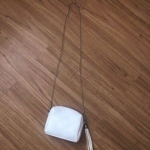Small white crossbody purse